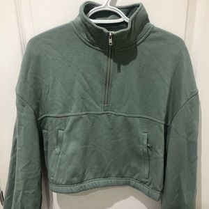 Cropped Quarter Zip
